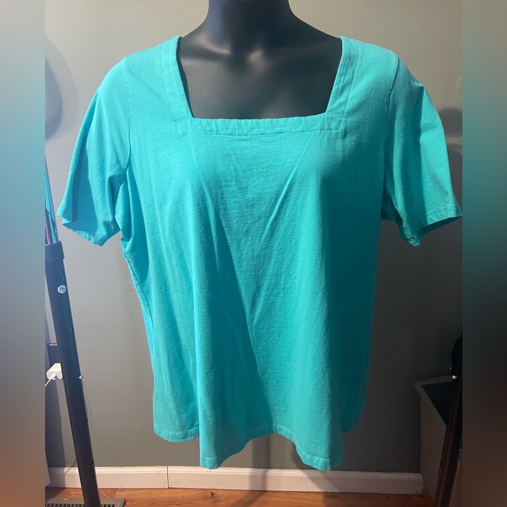 Jessica London Square Neck Tshirt-1X